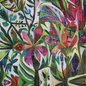 Decoupage Cocktail Napkins / Bright Flowers