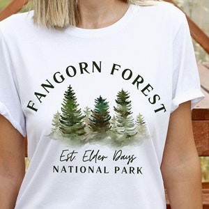 Fangorn Forest National Park Shirt, Unisex Bookish Crewneck T Shirt