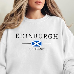 Edinburgh Sweatshirt, Edinburgh Crewneck Sweatshirt, Edinburgh Scotland Uk Pullover, Unisex Soft and Comfortable Sweatshirt