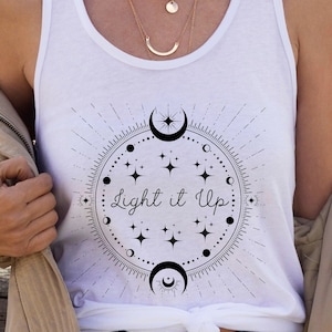 Regata Bookish da moda, camisa Crescent City, Acotar Crewneck Light It Up, costas nadador ideal Bookish para mulheres da On Trend