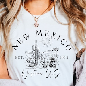 New Mexico Shirt, Western USA Shirt, New Mexico Gift, New Mexico T-shirt, Taos Souvenir Unisex Super Soft and Comfortable Tee