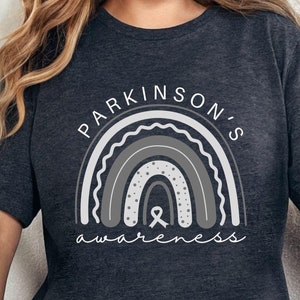 Parkinson&#39;s Disease Awareness Shirt, Parkinsons Support Shirt, Wear Grey Silver for Parkinson&#39;s Awareness Illness Unisex T-shirt