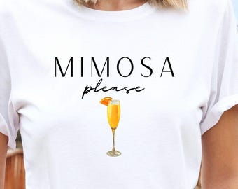 Mimosa Shirt, Mimosa Lover T shirt, Brunch Cocktail T-shirt, Unisex  Unisex Crewneck T Shirt