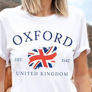 Oxford T shirt, Oxford England Shirt, England Clothes, College T Shirt, Soft and Comfortable Tshirt - Unisex