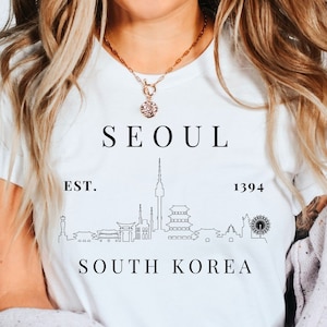 Seoul Shirt, South Korea T shirt, Seoul Pullover, Seoul City Gift, Soft and Comfortable Crewneck Unisex T shirt