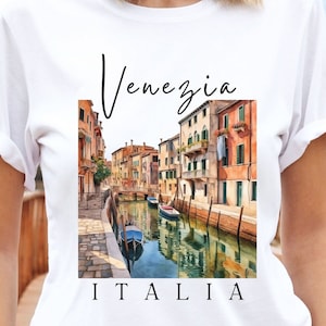 Italy Tshirt, Venice TShirt, Italy Travel, Italy Shirt, Venice Canals Tee, Travel Crewneck, Unisex Crewneck Italy T-shirt