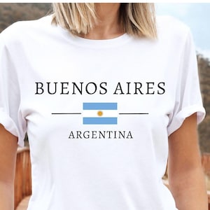 Buenos Aires  Argentina T shirt, Argentina Crewneck, Unisex Soft and Comfortable T shirt