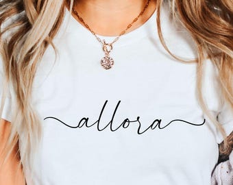 Italian T shirt, Allora Shirt, Italian Phrase Tee, Italy Travel Gift, Minimalist Italian Shirt Gift, Unisex Super Soft and Comfortable Tee