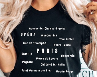 Paris Shirt,Paris France T shirt, Paris Gift, Paris Lover T shirt, Unisex Crewneck Paris T shirt