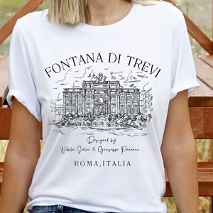 Fontana di Trevi  Rome Italy Shirt, Italy Travel, Italy Shirt, Rome Italy Tee, Travel Crewneck, Italy T-shirt, Unisex Crewneck T Shirt