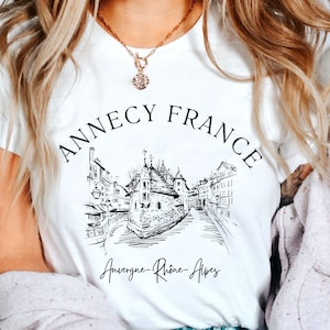 Annecy France Shirt, Travel France T shirt, Alps France Shirt, France Travel Gift Crewneck Shirt, Unisex T Shirt