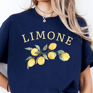 Limone T-shirt, Lemon Shirt, Limone Tshirt, Italian Lemon Inspired Shirt, Amalfi Coast Inspired Shirt, Unisex Soft and Comfortable T- shirt
