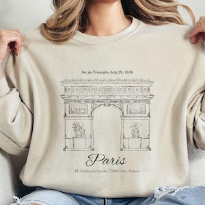 Paris Sweatshirt, Paris Travel, France Sweatshirt, Paris Crewneck, Unisex Soft and Comfortable Crewneck Pullover