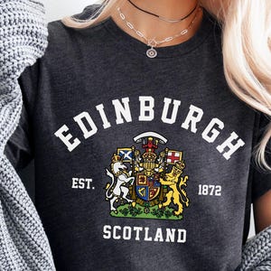 Camiseta de Edimburgo, Escocia, de Edinburgh College, suave y cómoda, unisex.