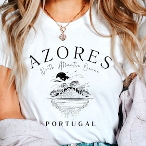 Azores Portugal T shirt,  Azores Islands Tee, Portugal Gift, Softstyle Graphic Unisex Crewneck T-shirt