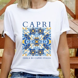 Italien T-Shirt, Capri Island Shirt, Isola Di Capri, Positano Shirt, Amalfiküste Italien Shirt, Süditalien Weiches und bequemes T-Shirt