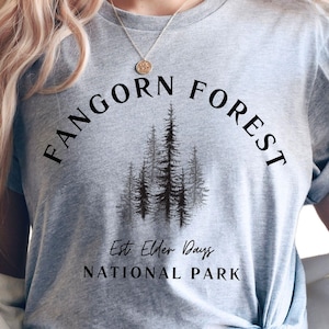 Fangorn Forest National Park Shirt, Unisex Bookish Crewneck T Shirt