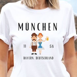 Munich Germany T shirt, Germany T-Shirt, München Bayern Deutschland, Munich Gift, Unisex Deutschland Shirt Travel Crewneck