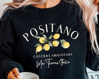 Positano Amalfi Coast  Italy Sweatshirt , Amalfi Coast Italy Sweatshirt , Positano Sweatshirt, Southern Italy Unisex Heavy Blend Crewneck