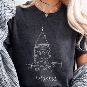 Istanbul Shirt, Istanbul Turkey Shirt, Istanbul Gift, Unisex Soft Comfortable Tee, Istanbul Tee, Travel Crewneck, Galata Tower T-shirt