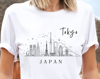 Tokyo Japan T shirt, Tokyo City T shirt , Travel Tokyo Japan Shirt, Crewneck Unisex Soft Comfortable T shirt