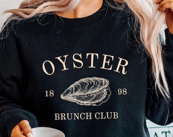 Auster Sweatshirt, Foodie Pullover, Foodie Sweatshirt, Brunch Club Unisex Heavy Blend Rundhals-Sweatshirt
