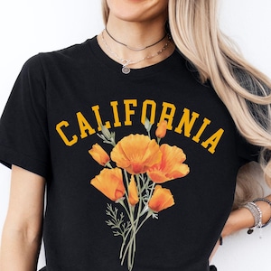 California State Flower, California T shirt, Botanical Shirt, Gardening Crewneck Unisex T shirt