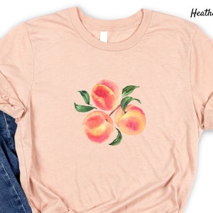 Peach T-Shirt, Fruit Shirt, Summer Shirt, Peach Fruit Season Shirt, Unisex Soft and Comfortable T- shirt