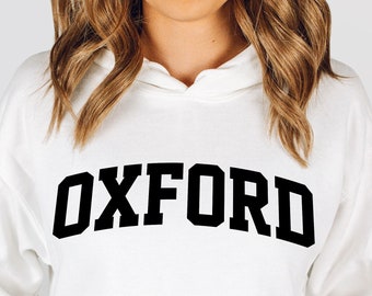 Oxford Hoodie, College Hoodie, College Student Gift, Unisex Heavy Blended Hooded Sweatshirt