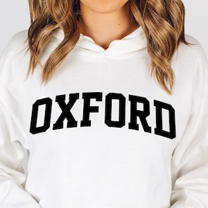 Oxford Hoodie, College Hoodie, College Student Gift, Unisex Heavy Blended Hooded Sweatshirt