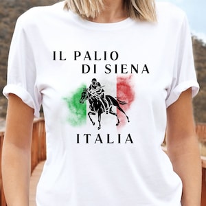 Italien Siena T-Shirt, Il Palio di Siena Hemd, Siena Geschenk, Italien T-Shirt Weiches und bequemes Unisex-T-Shirt