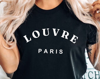 Louvre Paris T Shirt, Paris France Shirt, France Shirt, Montmartre Paris Tee, Paris Gift, Unisex  Travel Crewneck T-shirt