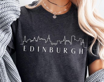 Edinburgh T-Shirt, Edinburgh Schottland Shirt, Edinburgh Grafik-T-Shirt, weich und bequem T-Shirt - Unisex
