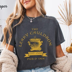 Magical Crewneck Bookish T shirt, Universal Apparel Fandom Merch, Bookish Shirt, Comfort Colors T-shirt,  Unisex Garment-Dyed T-shirt