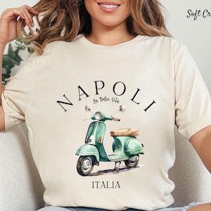 Naples Italy T Shirt, Italian Shirt, La Dolce Vita Shirt, Trendy Unisex Italy Crewneck Shirt