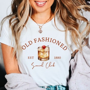 Old Fashioned Cocktail Shirt, Cocktail Social Club, Old Fashioned Lover Gift, Cocktail Shirt, Unisex Crewneck Call Me Old Fashioned Shirt