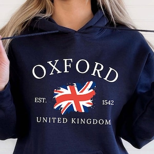 Oxford Hoodie, College Hoodie, College Student Gift, Unisex Heavy Blended Hooded Sweatshirt