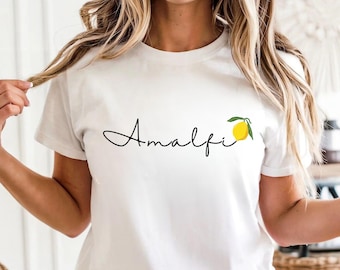 Amalfi Coast Italy T Shirt, Amalfi Lover Gift Southern Italy Soft and Unisex Crewneck Comfortable T- shirt
