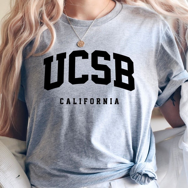 UCSB Shirt, UC Santa Barbara University Tshirt, California Tee,Varsity Graduation, School Gift, Crewneck Shirt