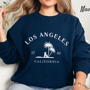 Los Angeles Sweatshirt, Los Angeles Sweater, California Pullover, LA Sweater, Cali State Unisex Sweater