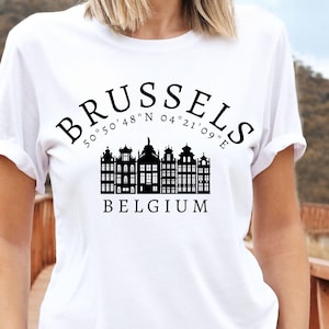 Brussels Belgium Shirt, Belgium T-shirt, Belgium Travel Gift, Unisex Crewneck T Shirt