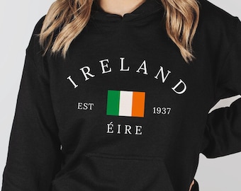 Hoodie Ierland, Ierland cadeau, Ierse vlag, uniseks zwaar gemengd sweatshirt met capuchon