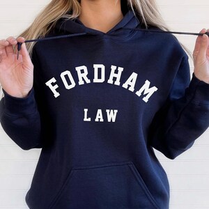 Fordham University Hoodie, Fordham Law University, Student Lawyer Gift Unisex Heavy Blended Hooded Sweatshirt image 2