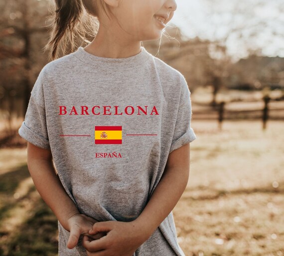 バルセロナ スペインTシャツ、ユース スペインシャツ、スペイン旅行