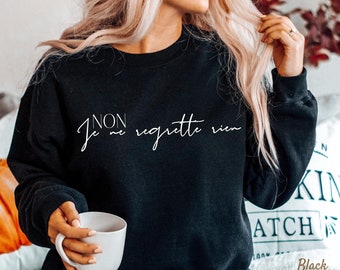 French Sweater, French Sweatshirt, French Sayings, French Gift Crewneck Unisex Long Sleeve Sweater