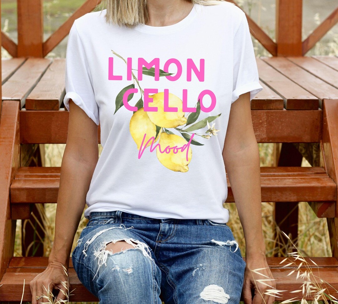Limoncello T-Shirt Unisex mit Zitronenprint