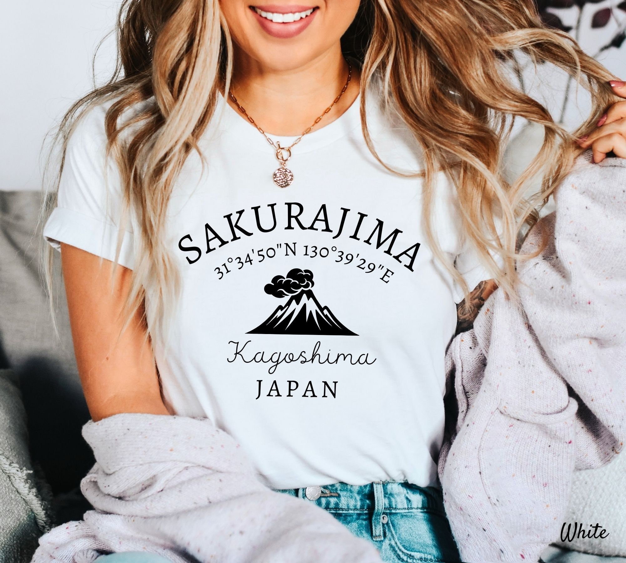 Mount Sakurajima Shirt, Japan Shirt, Volcano Mountain Shirt