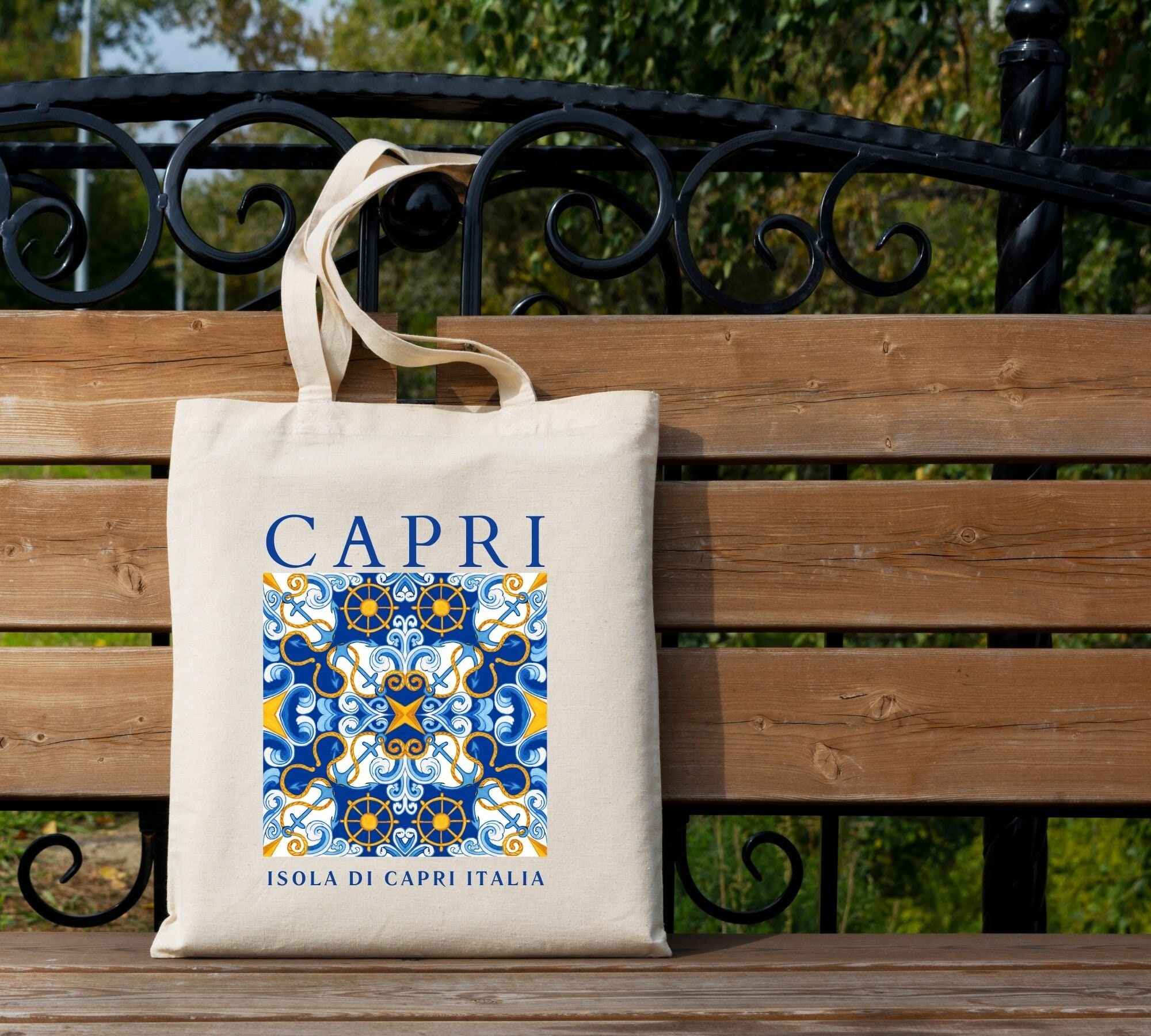 Italy Capri Island Amalfi Coast Italy Tote Bag, Isola Di