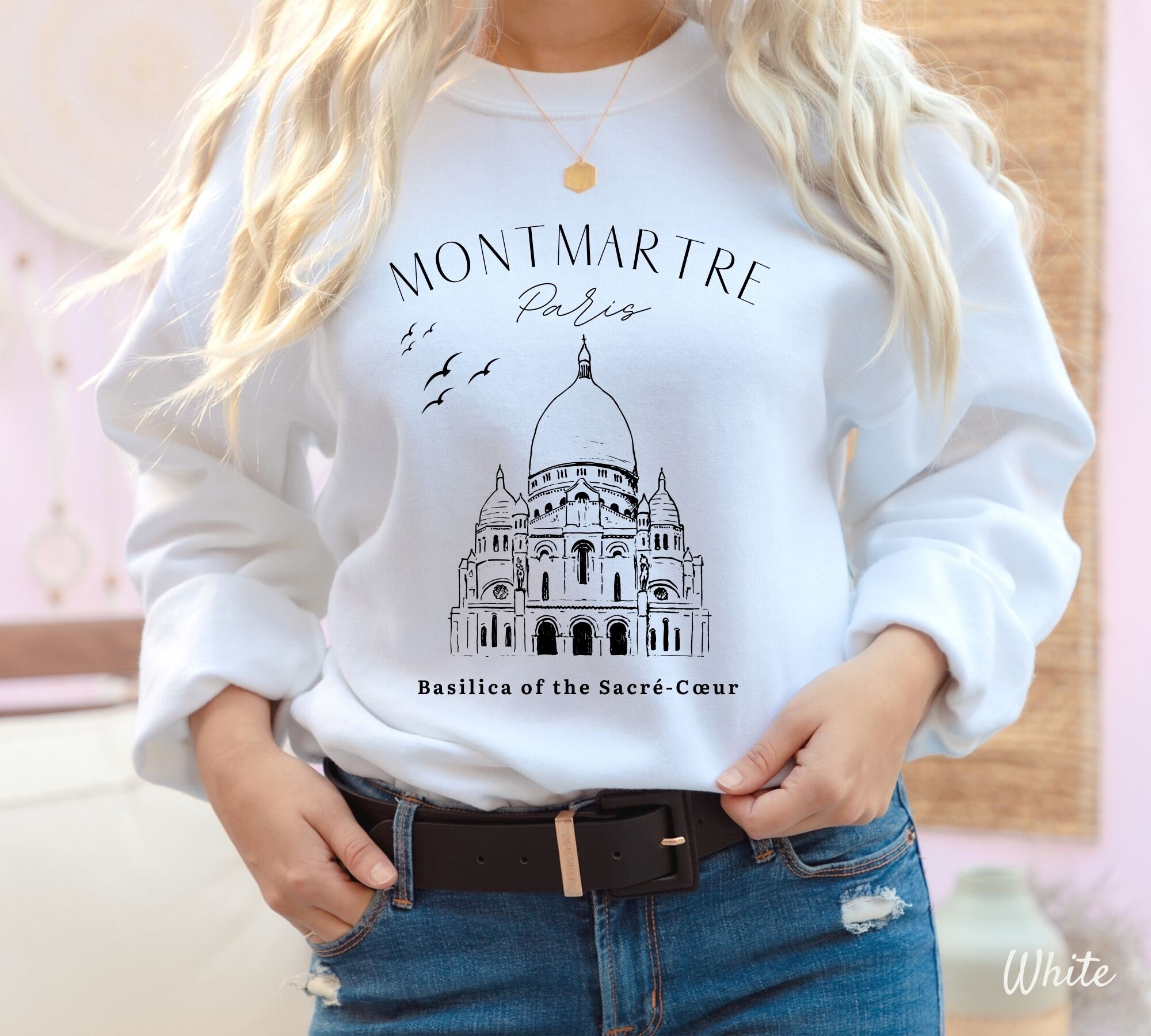 Montmartre Paris Sweatshirt Paris Travel France Sweatshirt - Etsy