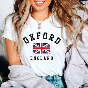 Oxford T shirt, Oxford England Shirt, England Clothes, College T Shirt, Soft and Comfortable Tshirt - Unisex